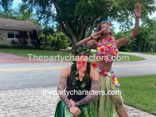 Hula Dancers Character Hire