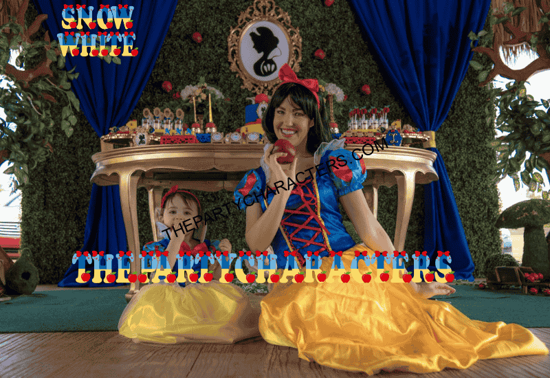 Snow White princess for hire for kids birthday party entertainment