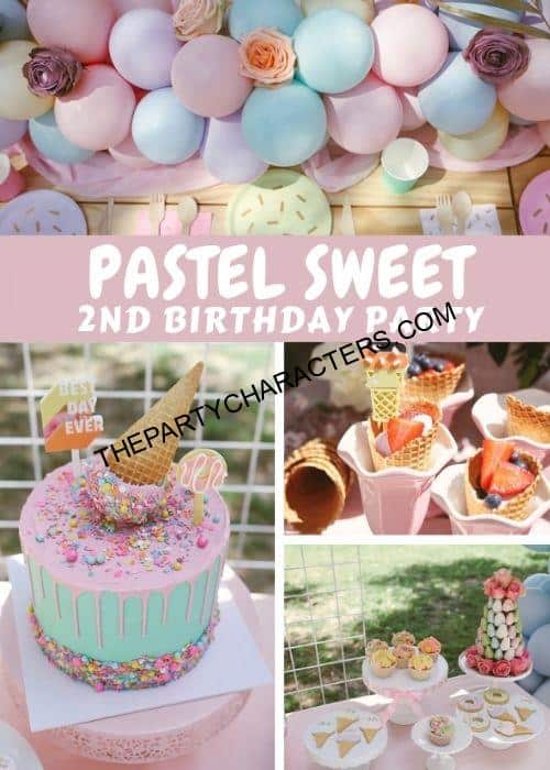 Toddler birthday celebration with balloons and cake ideas