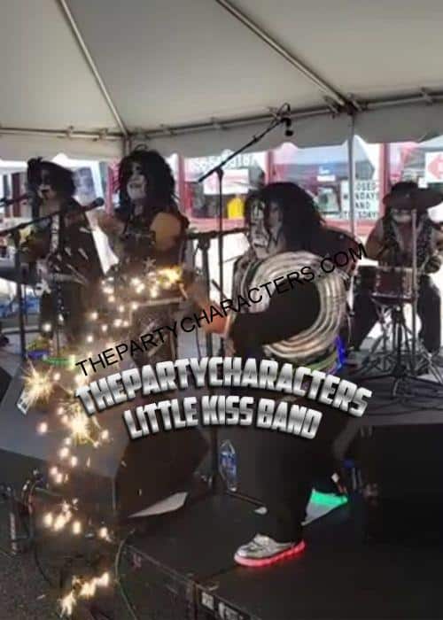Little Kiss band performing on stage