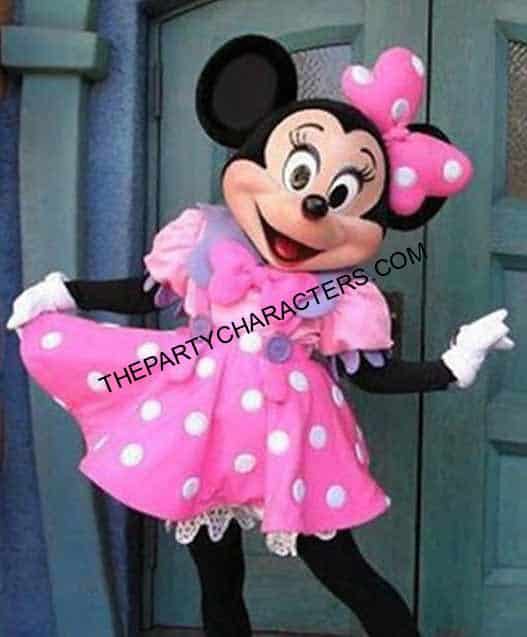 Minnie Mouse party character for kids birthday party in Cooper City FL