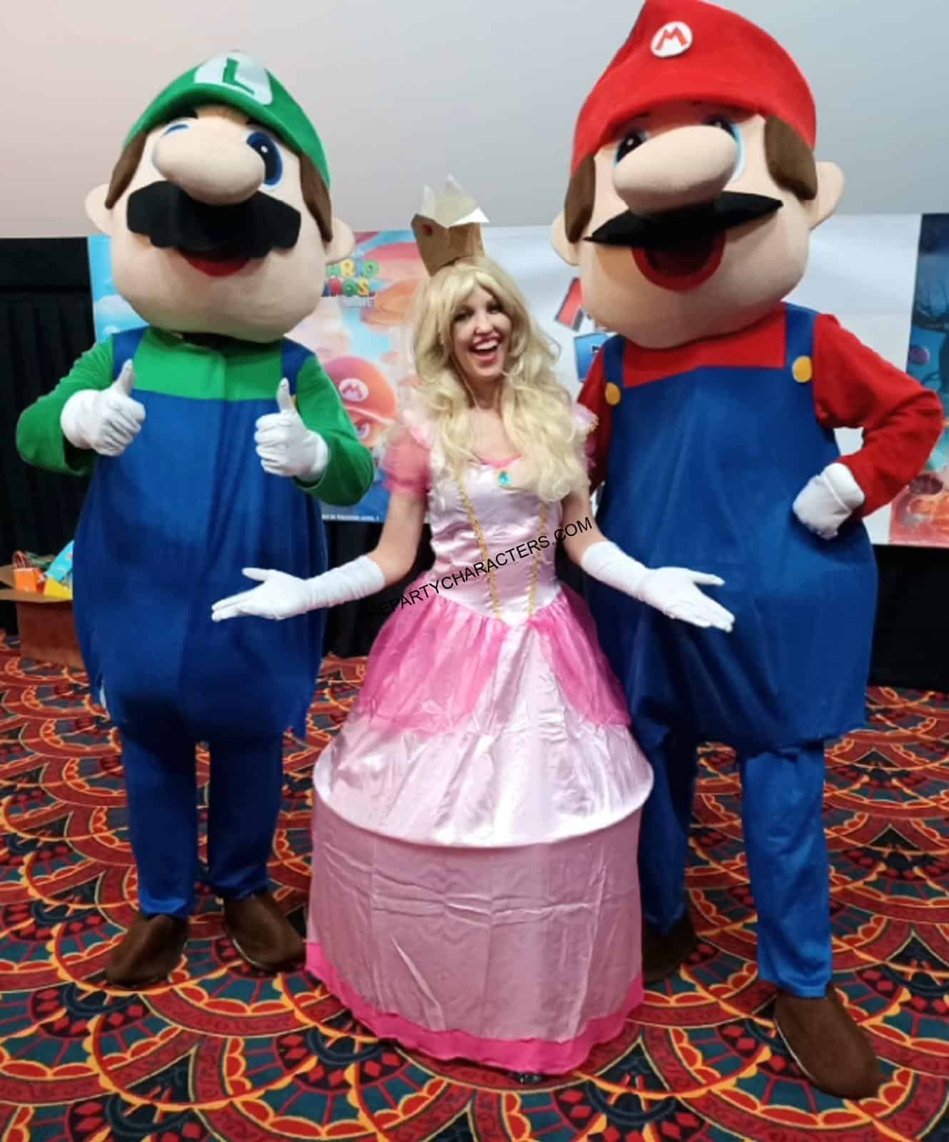 Mario Brothers party characters near me for kids birthday party in Sunrise FL