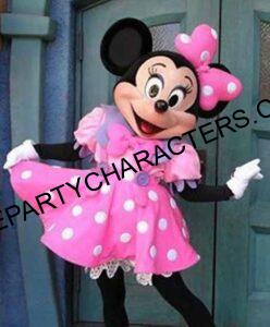 Minnie Mouse party character for kids birthday party in Pembroke Pines FL