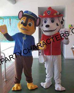 Paw Patrol party characters at a kids birthday party in Pembroke Pines FL
